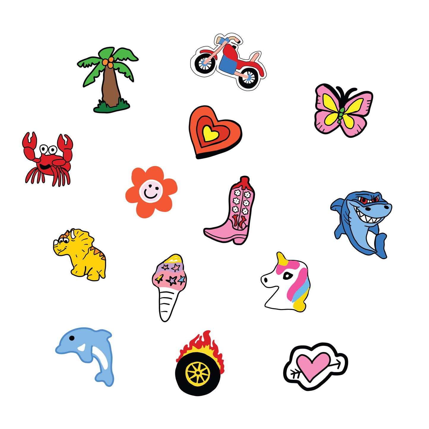 14 x Mixed Chino Charms