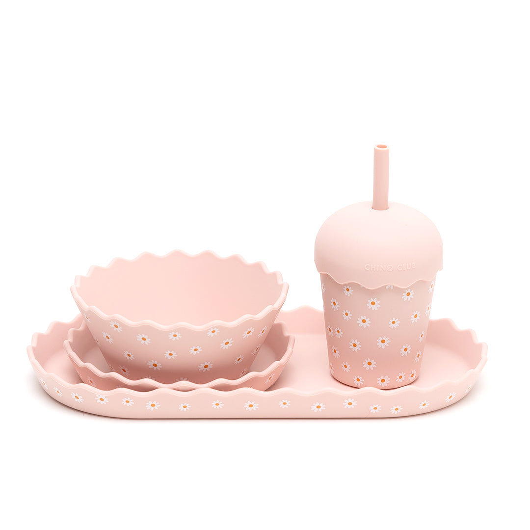 Daisy Silicone Dinnerware & Smoothie Bundle