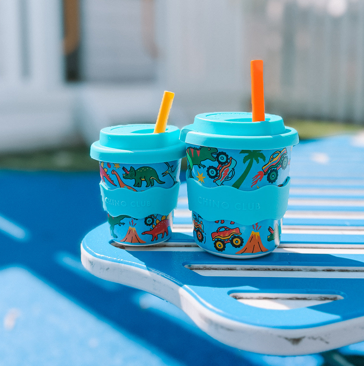 Dinosaurs and Monster Trucks Kids Keep Cup 8oz
