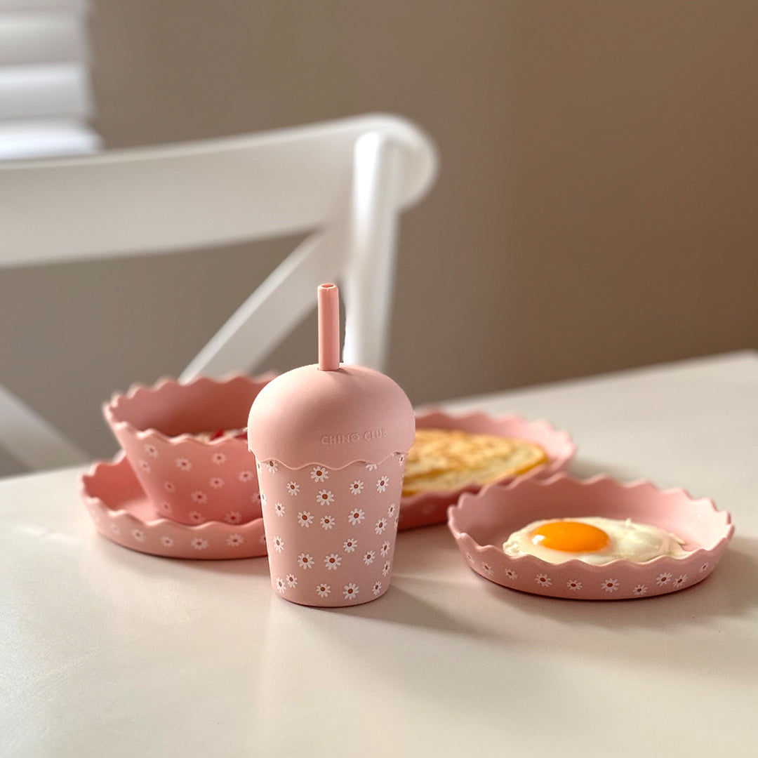 Pink Fruits Dinnerware & Smoothie Bundle