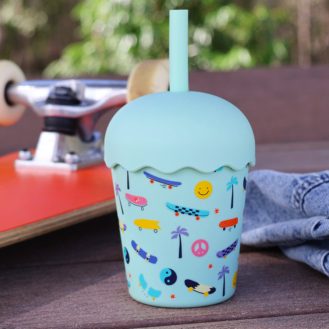 Skate Aqua Mini Smoothie Cup & Straw 200ml