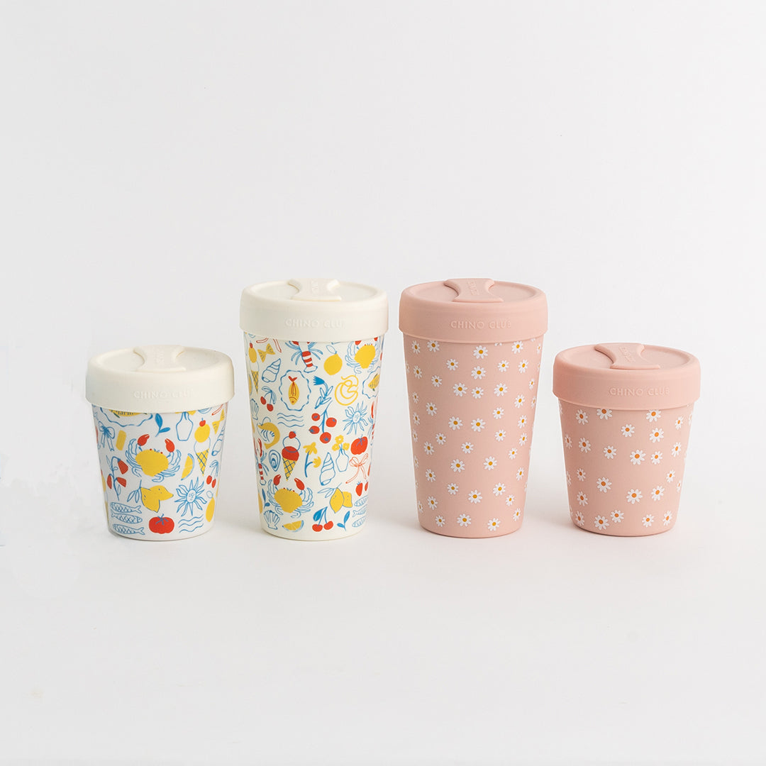 Stainless Steel & Silicone Coffee Cups