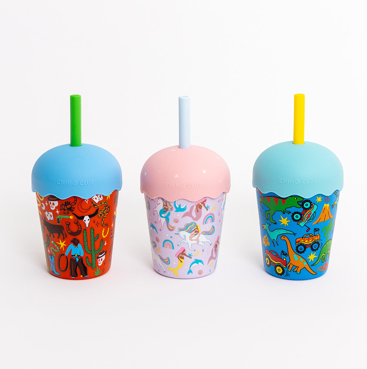 Cowboy Mini Smoothie Cup & Straw 200ml - PRE-ORDER for june