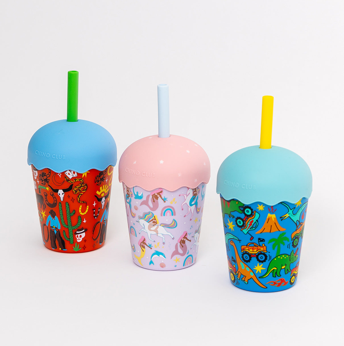 Cowboy Mini Smoothie Cup & Straw 200ml - PRE-ORDER for june