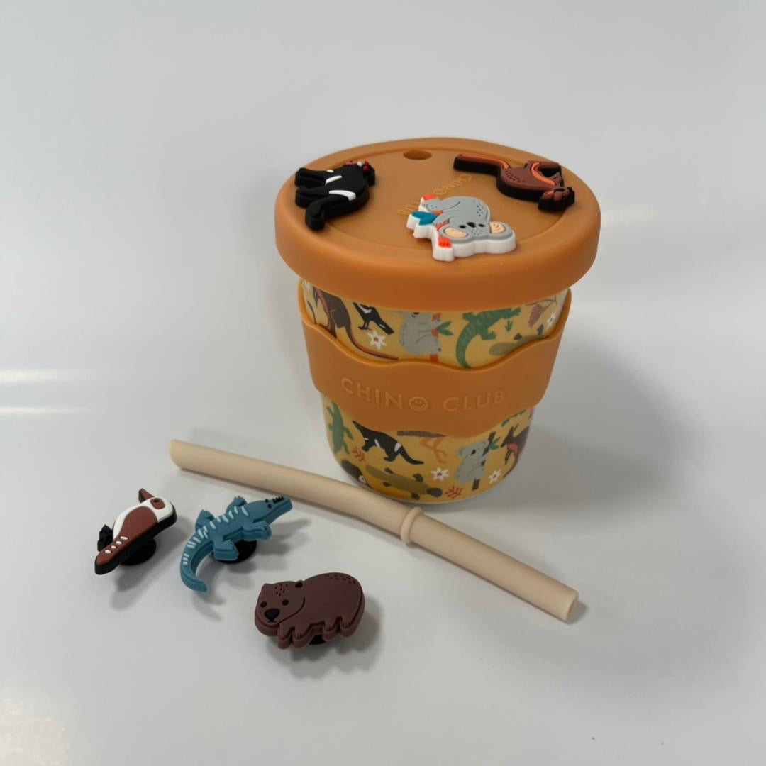 Aussie Animal Chino Charm Cup 8oz PRE-ORDER end of NOV