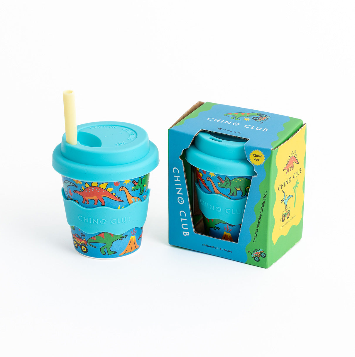 Dinosaurs and Monster Trucks Babychino Cup 4oz