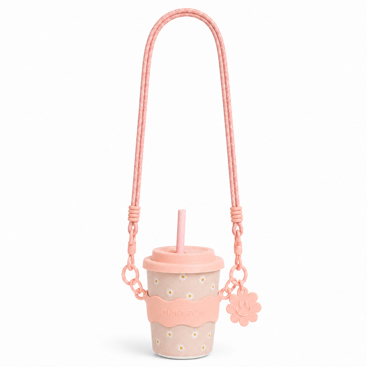 Over Shoulder Cup Sling Pink