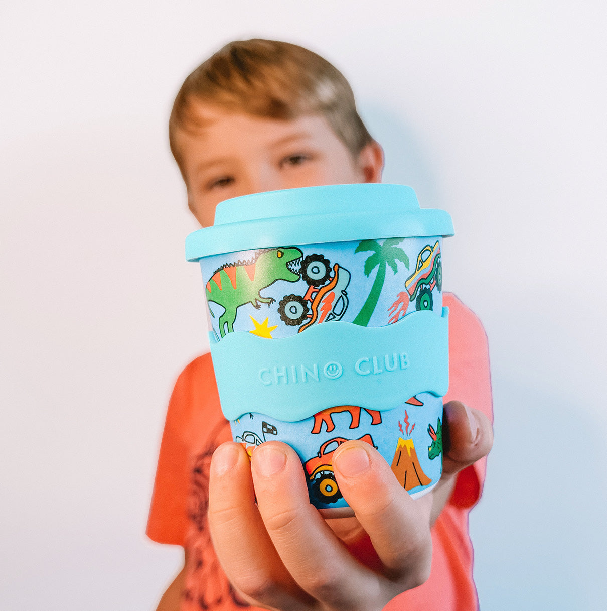 Dinosaurs and Monster Trucks Kids Keep Cup 8oz
