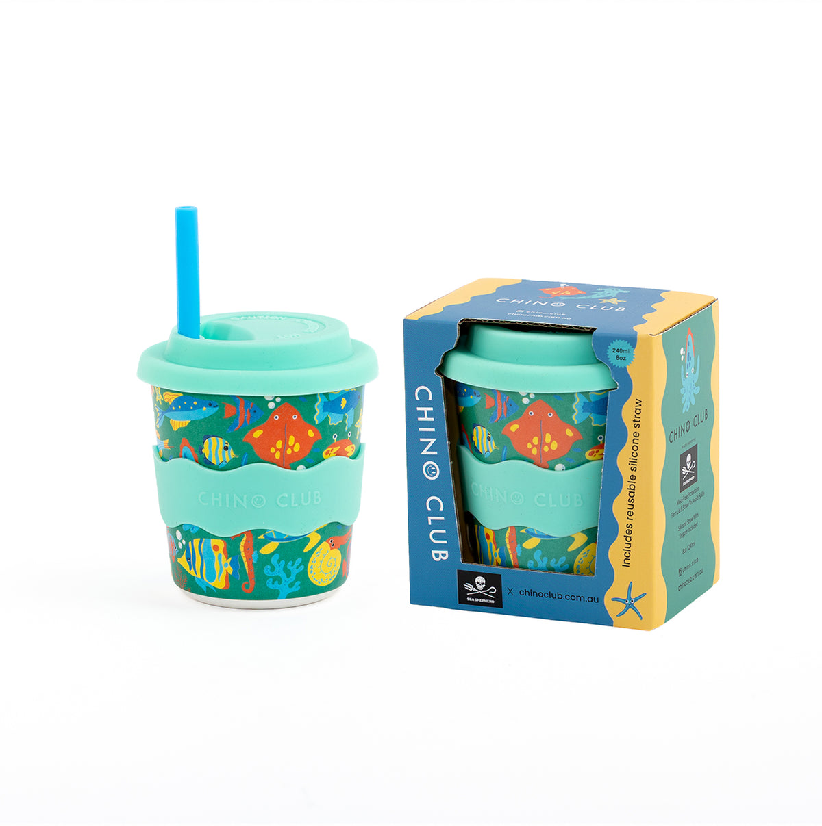 Tropical Sea Shepherd Kids Keep Cup 8 oz