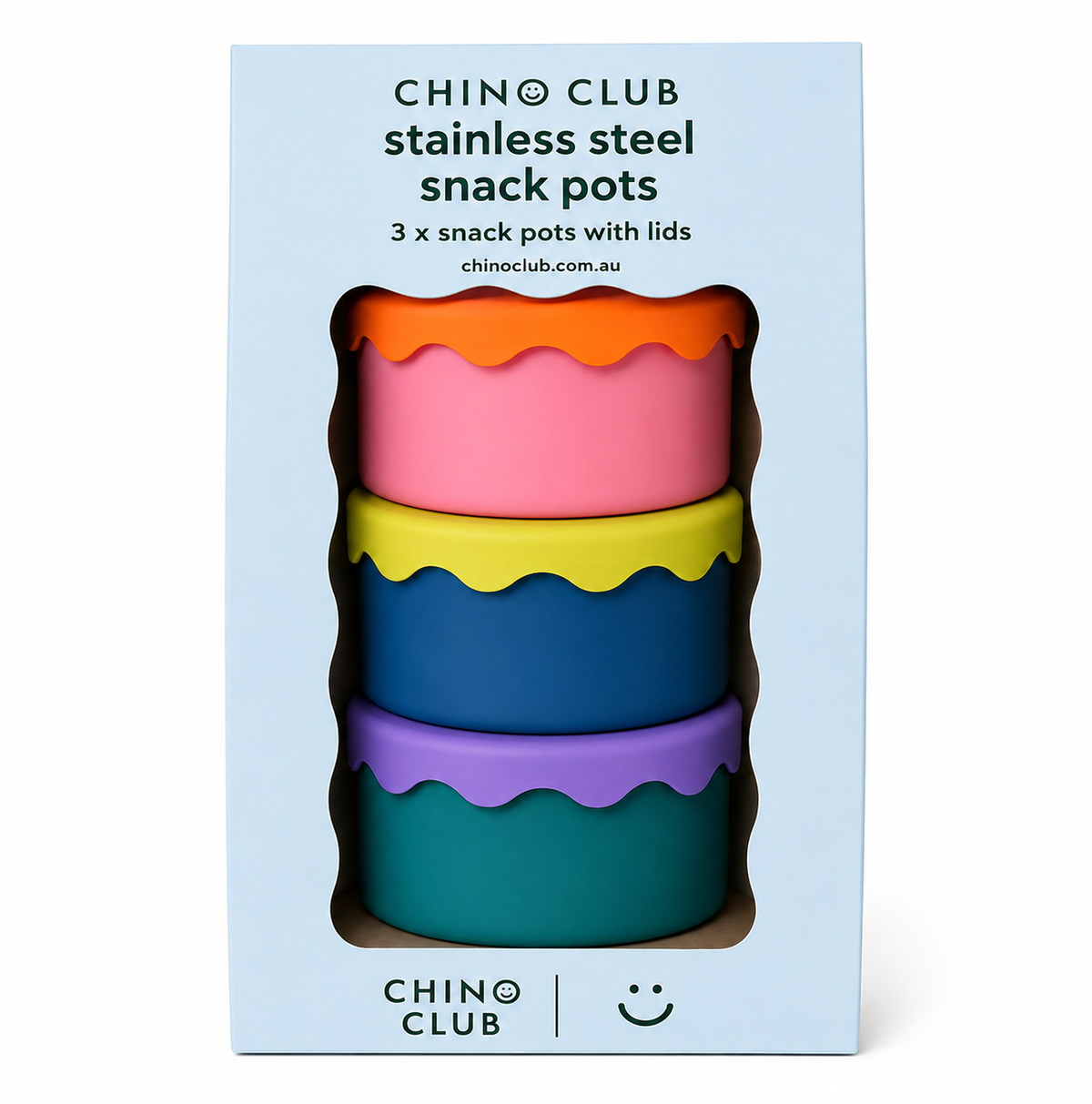 Brights Snack Pot Trio