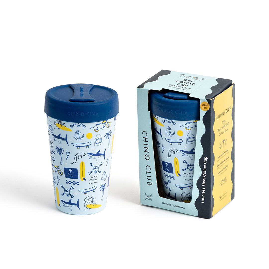 Rad Times 12oz Stainless Steel Coffee Cup PRE-ORDER end of NOV