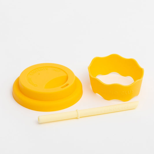 4oz Yellow Lid Straw Band Accessory Kit