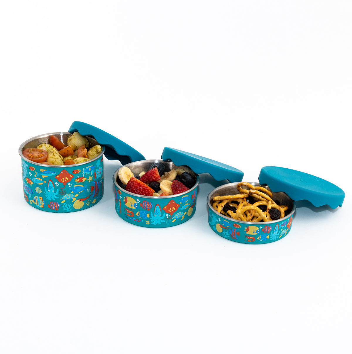300ml Tropical Ocean Stainless Steel Snack Pot
