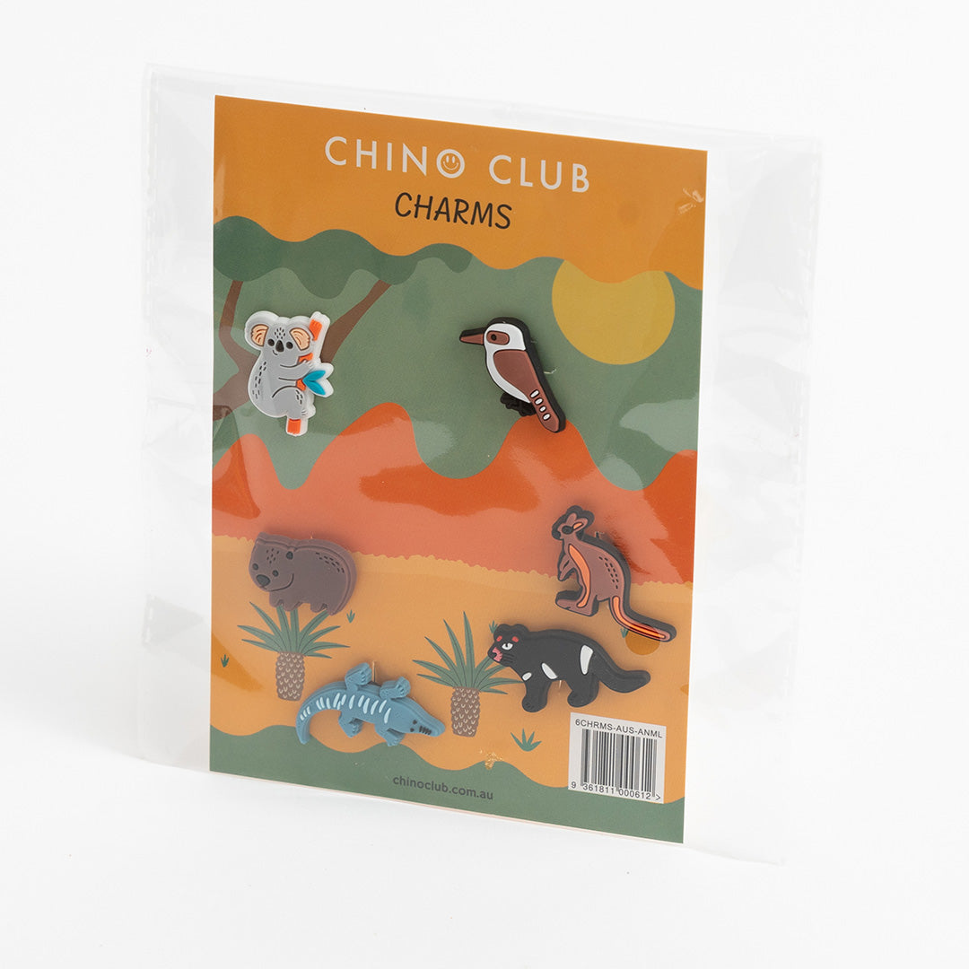 6 x Aussie Chino Charms