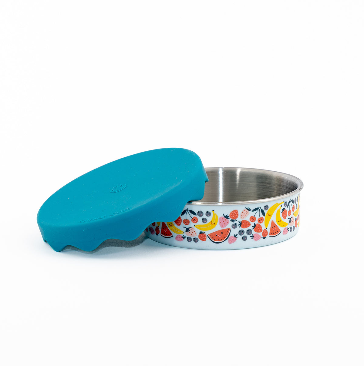 200ml Blue Fruits Stainless Steel Snack Pot
