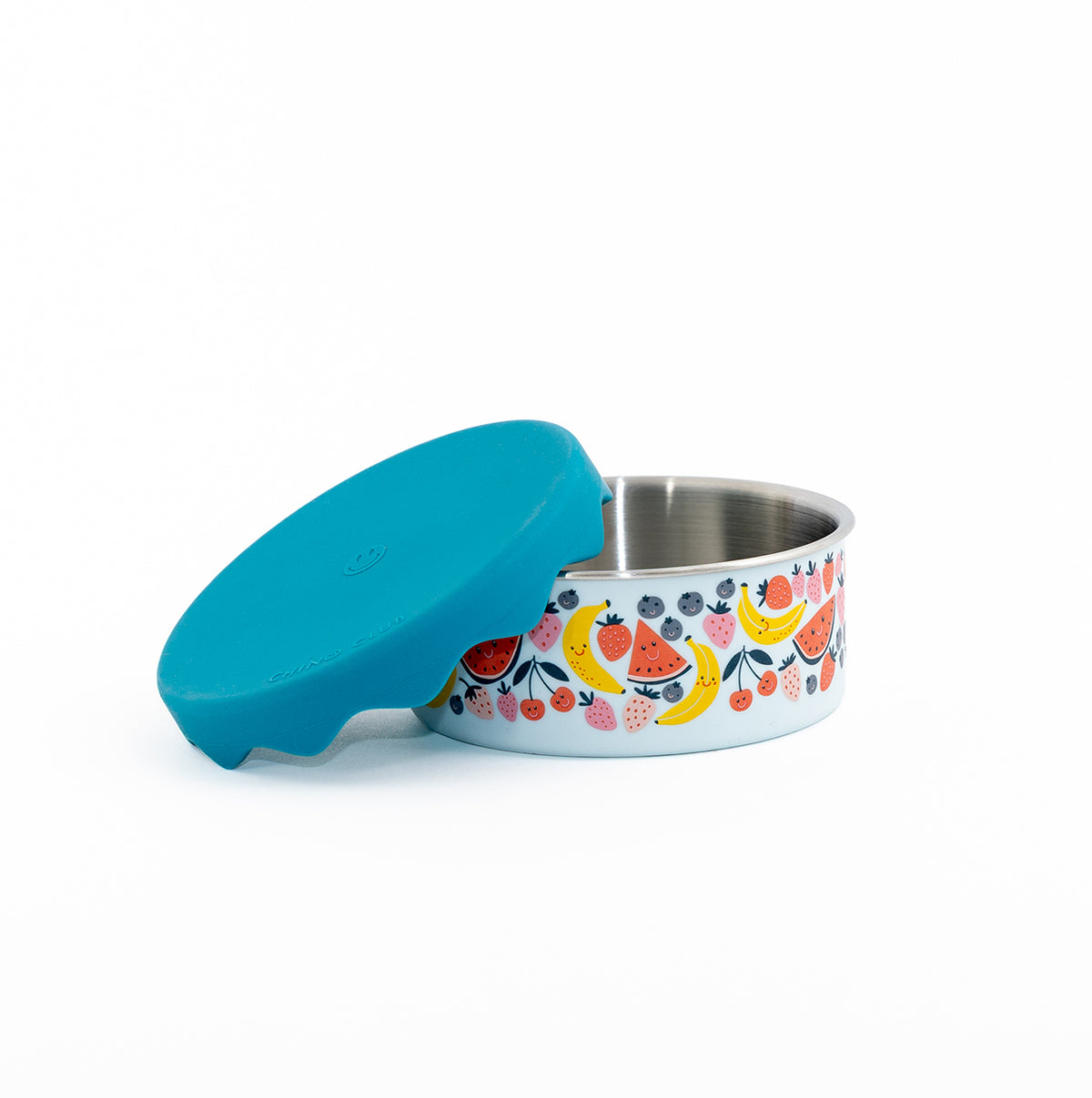 Blue Fruit Stainless Steel Snack Pot Trio