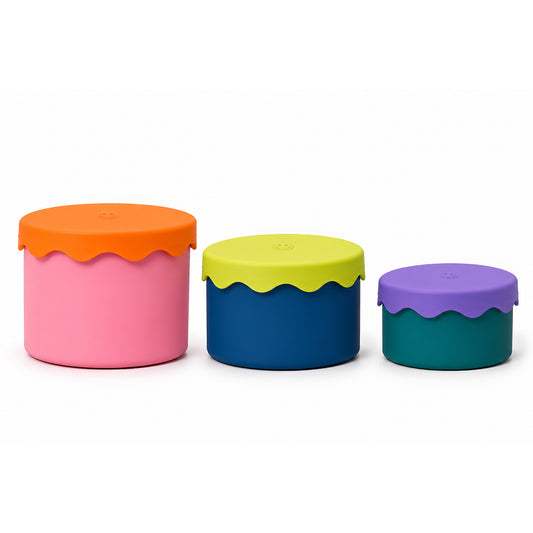 Brights Snack Pot Trio