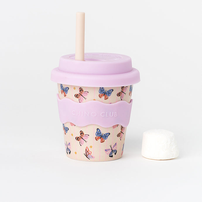 butterfly purple babyccino cup