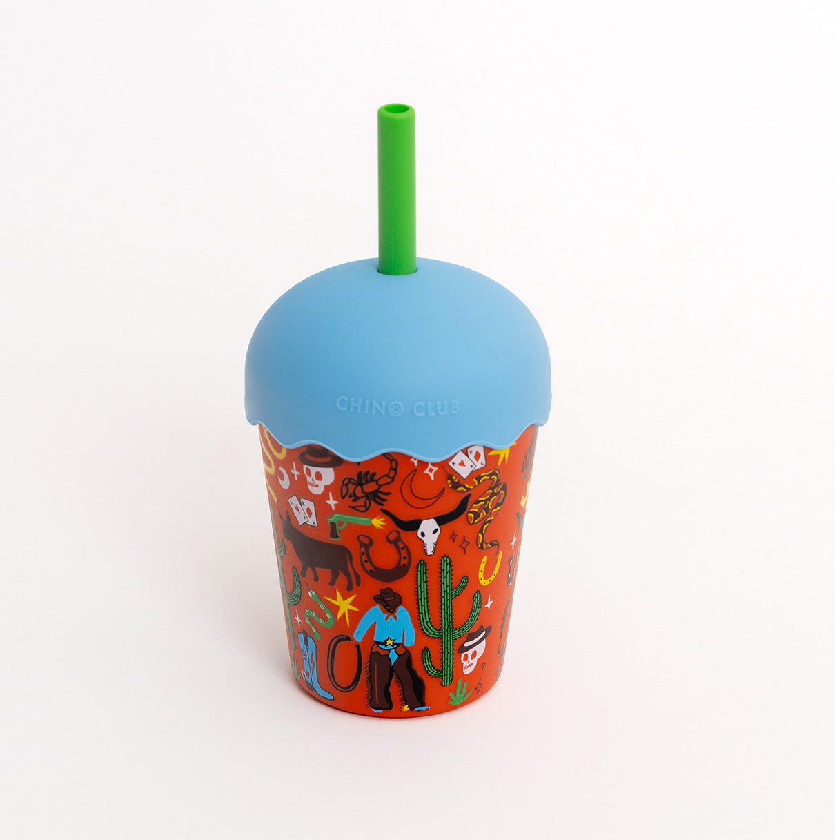 Cowboy Mini Smoothie Cup & Straw 200ml - PRE-ORDER for june