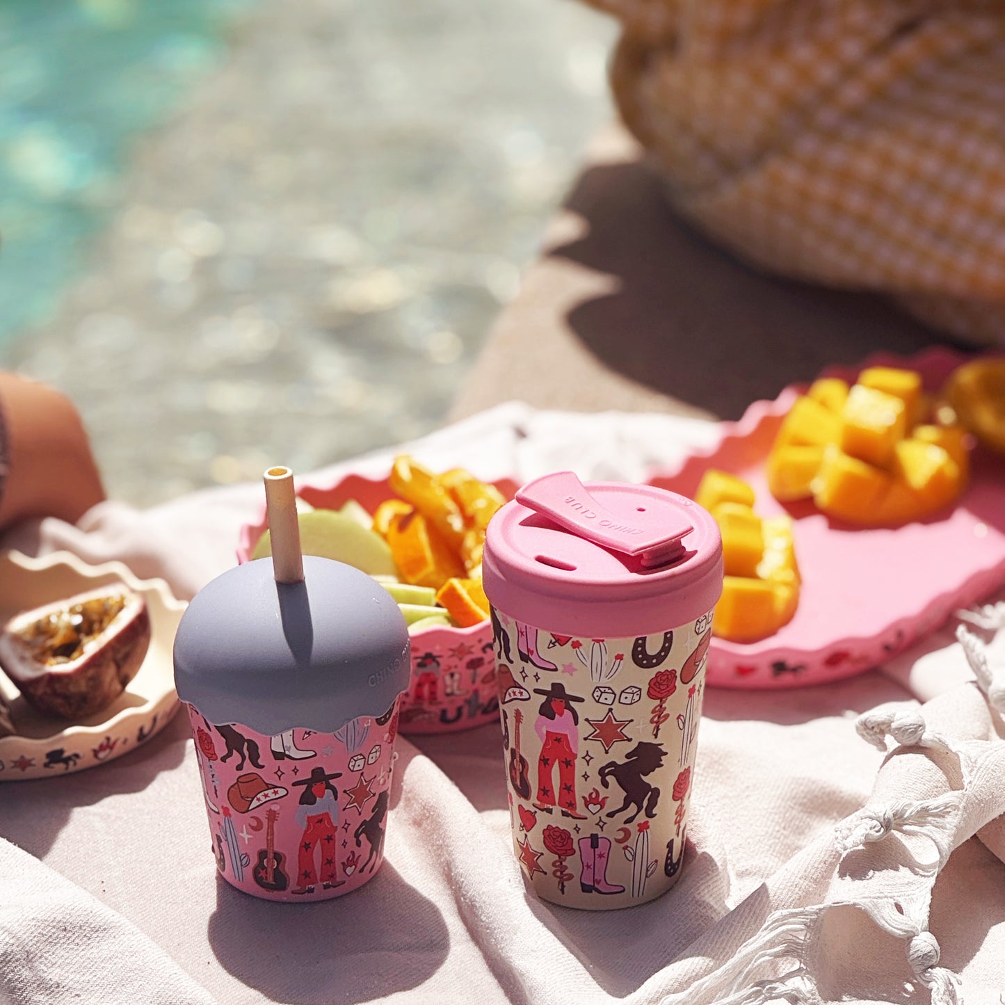 Cowgirl Mini Smoothie Cup & Straw