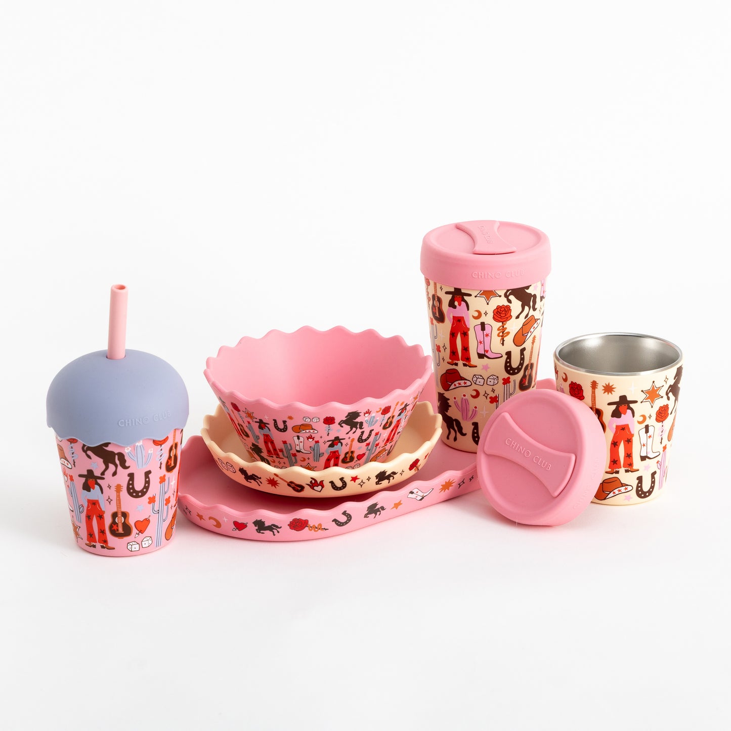 Cowgirl Bowl and Plate Set SHIPPING FROM 7th SEPT