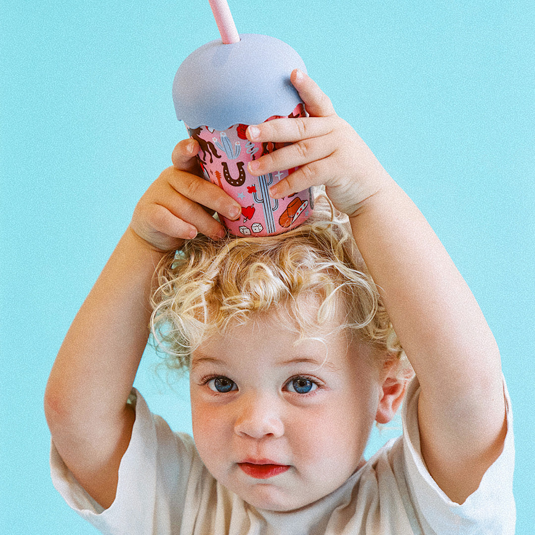Cowgirl Mini Smoothie Cup & Straw