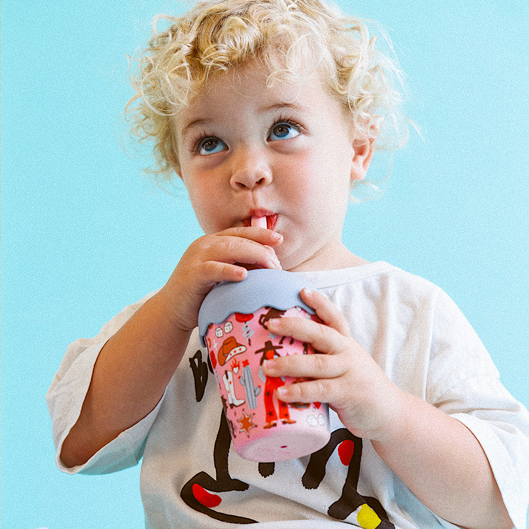 Cowgirl Mini Smoothie Cup & Straw
