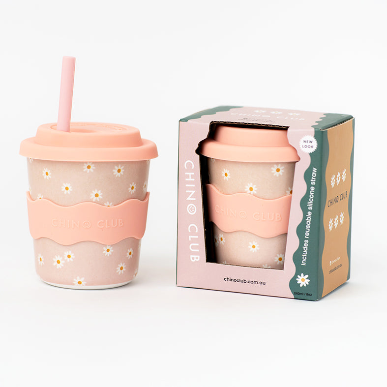 Pink Daisy Kids Keep Cup 8 oz