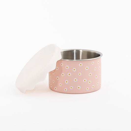 500ml Daisy Stainless Steel Snack Pot