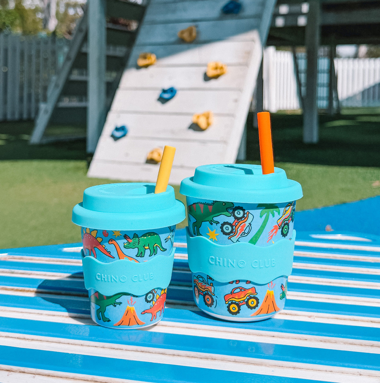 Dinosaurs and Monster Trucks Babychino Cup 4oz