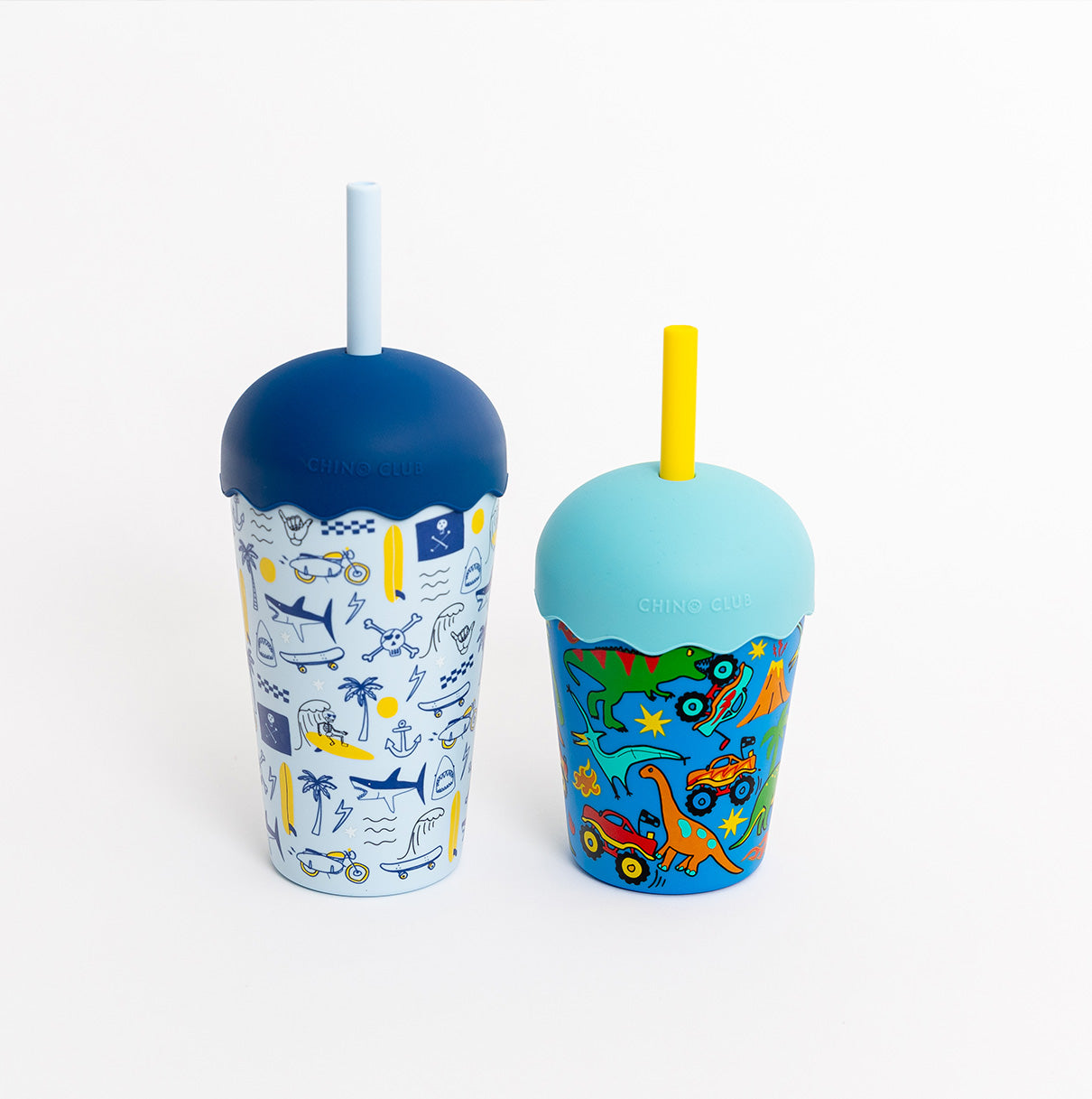Dinotrucks Mini Smoothie Cup & Straw 200ml - PRE-ORDER for July