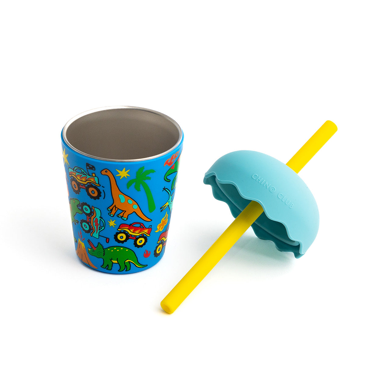 Dinotrucks Mini Smoothie Cup & Straw 200ml - PRE-ORDER for July