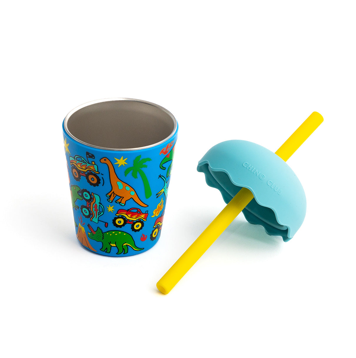 Dinotrucks Mini Smoothie Cup & Straw 200ml - PRE-ORDER for July