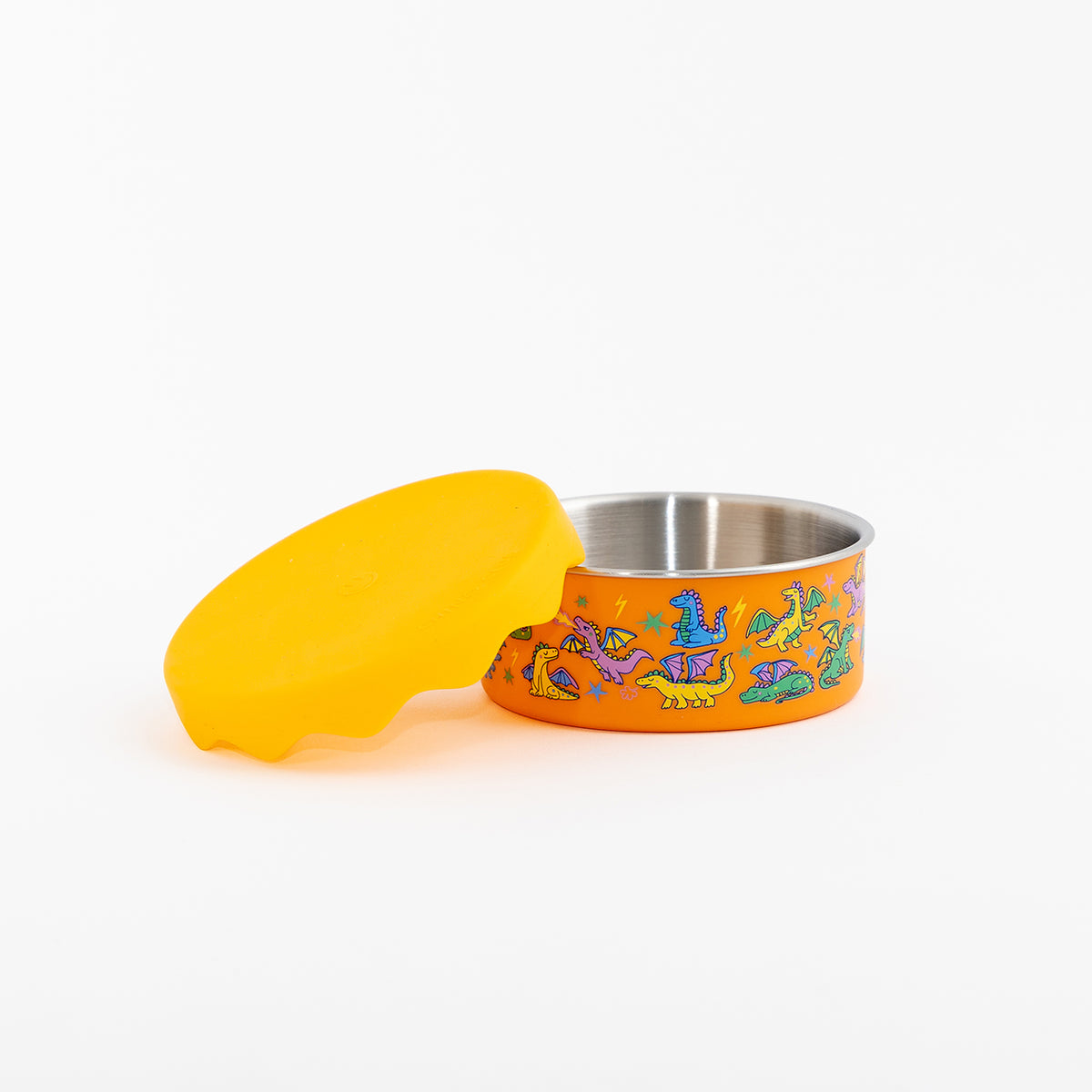 300ml Dragons Stainless Steel Snack Pot