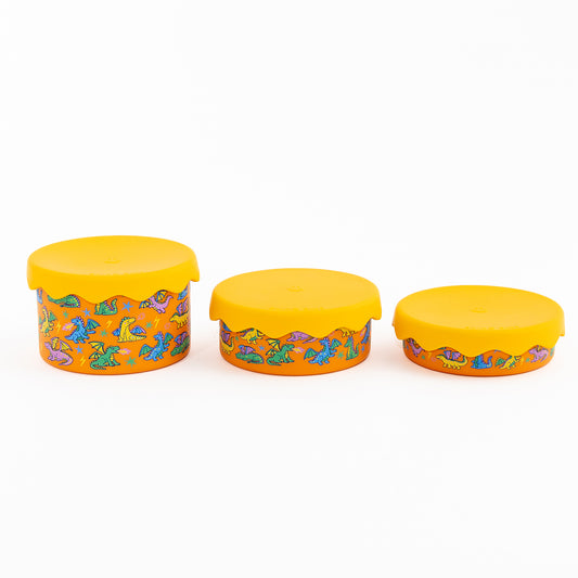 Dragons Stainless Steel Snack Pot Trio