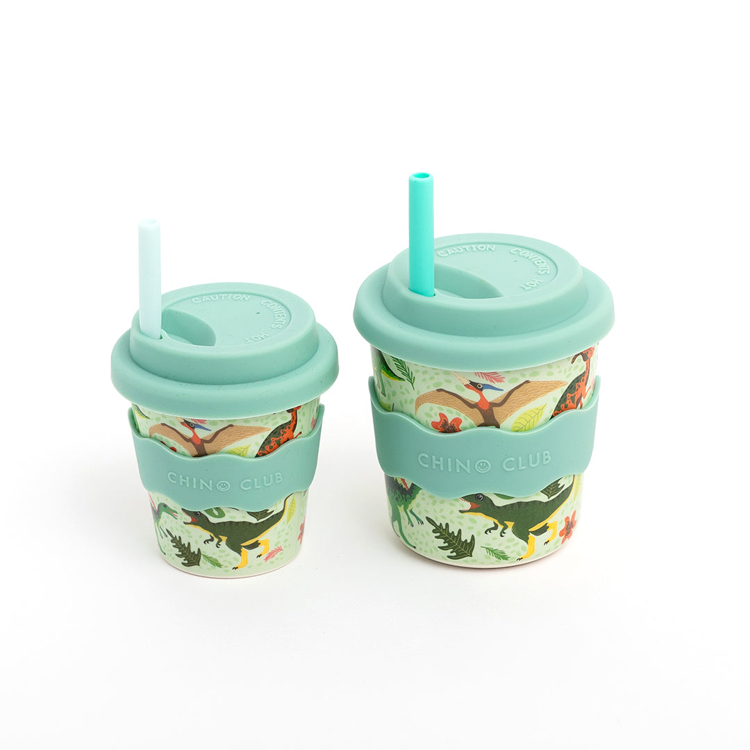 Green Dino Kids Keep Cup 8 oz