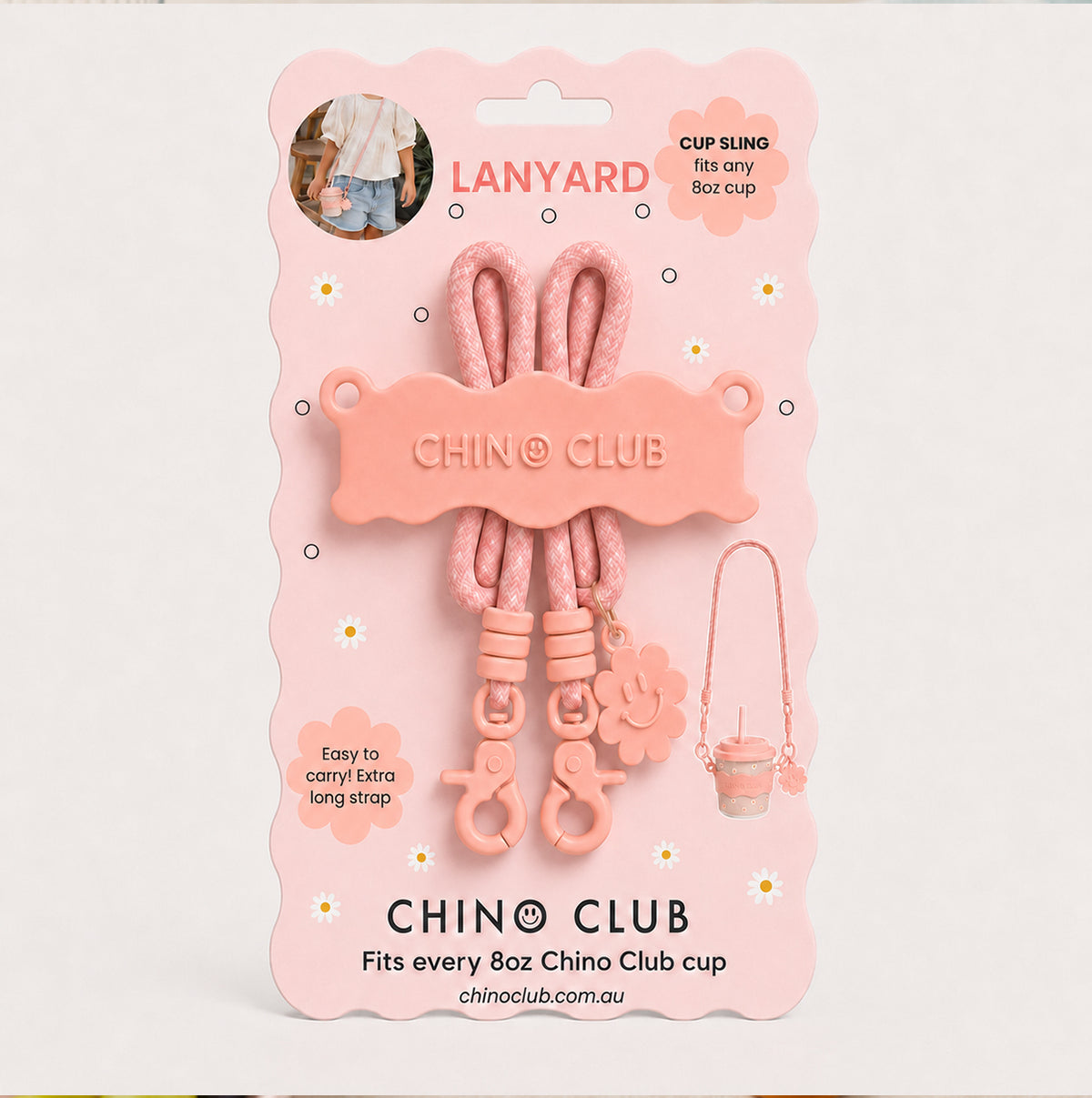 Over Shoulder Cup Sling Pink
