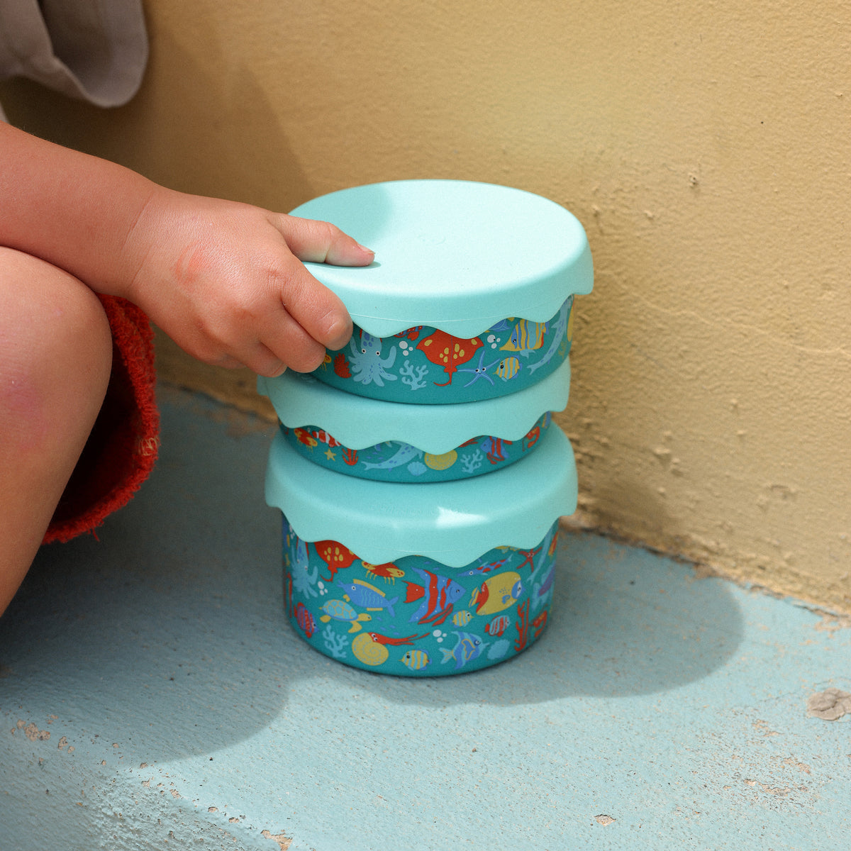 300ml Tropical Ocean Stainless Steel Snack Pot