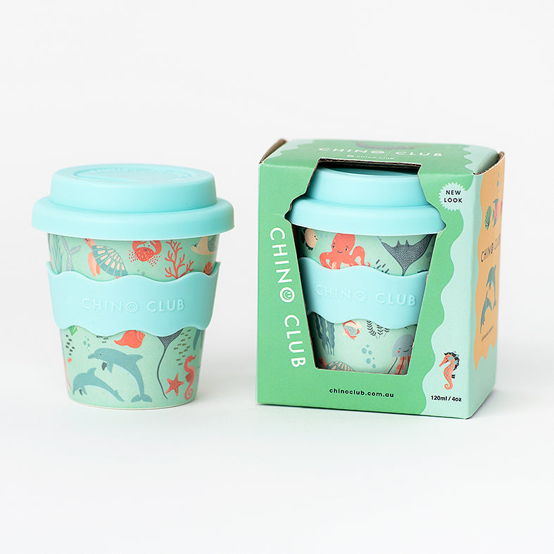 ocean blue babyccino cups in gift box