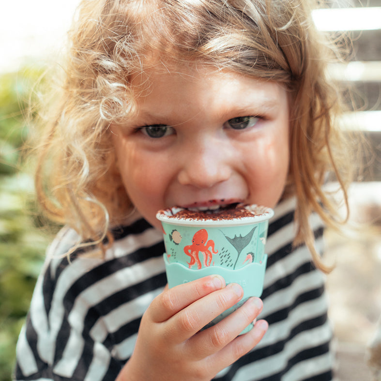 ocean blue babyccino cups