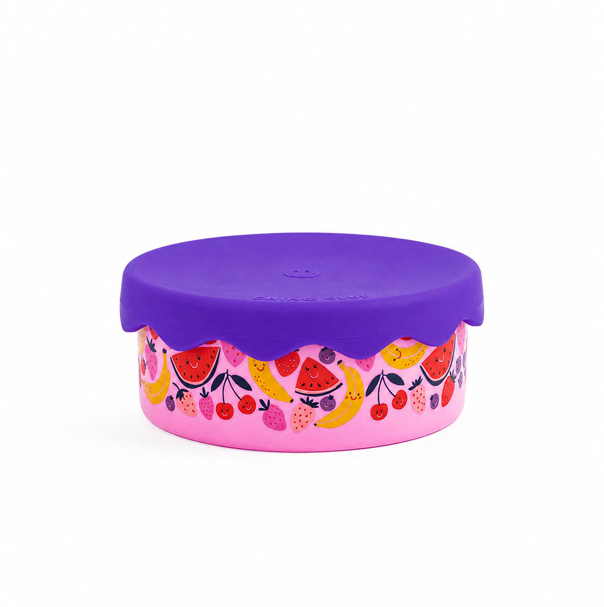 300ml Pink Fruits Stainless Steel Snack Pot