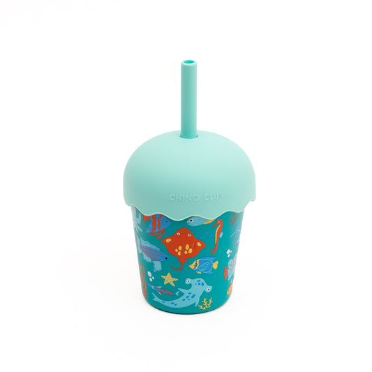 Tropical Mini Smoothie Cup & Straw 200ml
