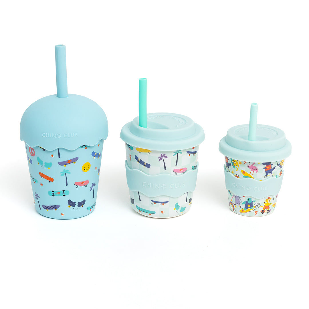 Skate Mini Smoothie Cup & Straw 200ml