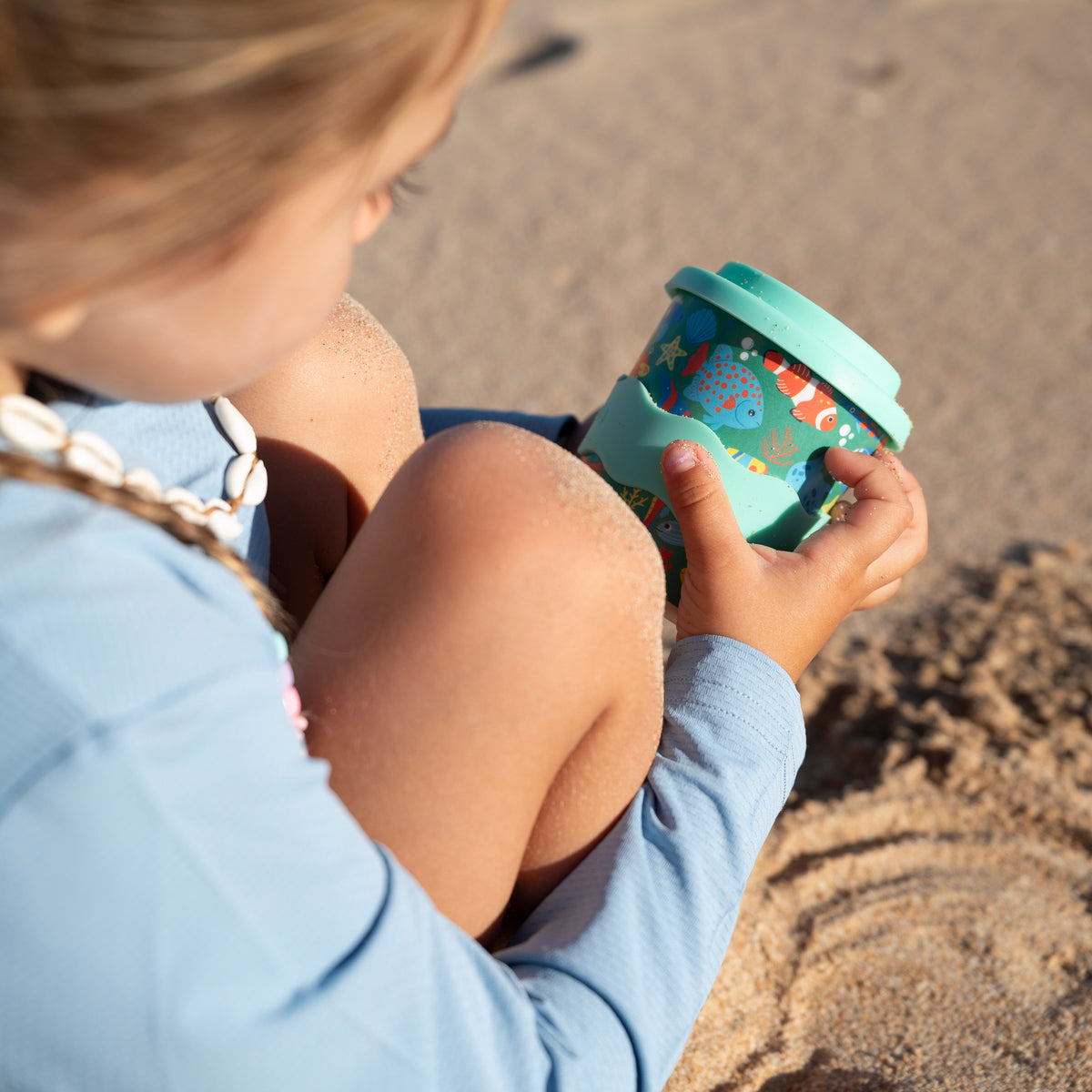 Tropical Sea Shepherd 4oz Cup with Straw
