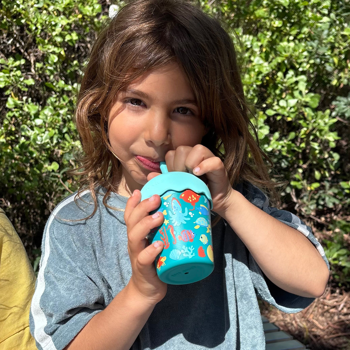 Tropical Mini Smoothie Cup & Straw 200ml