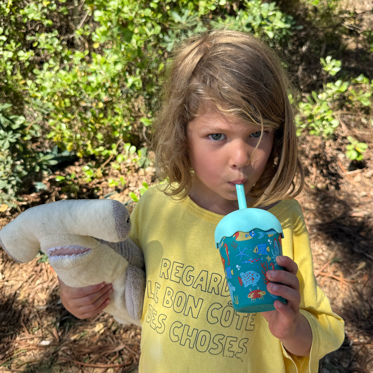 Tropical Mini Smoothie Cup & Straw 200ml