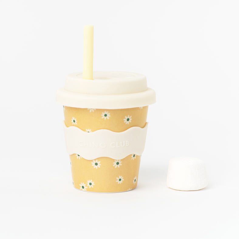 Yellow Daisy Baby Chino Cup 4 oz