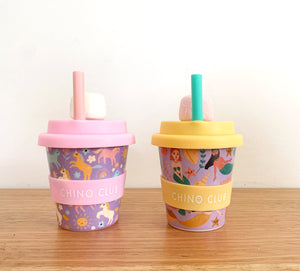 Babychino keep cup with marshmellow & straw